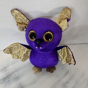 Ty Plush Purple Gold‎ Bat